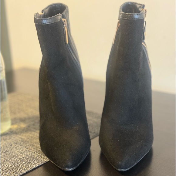 Sergio Bari Black and gold high heel Booties - Picture 3 of 7